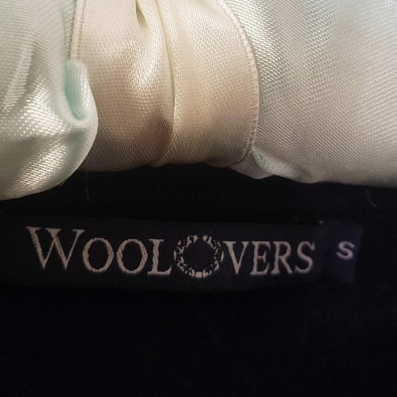 Cashmere Wool Navy Striped Sweater White Warm - Picture 5 of 6